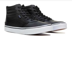 Vans Milton Leather High Top Sneaker Black